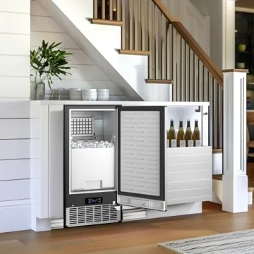 RAPSUAR Ice Maker - 95Lbs Daily Output & 35Lbs Bin