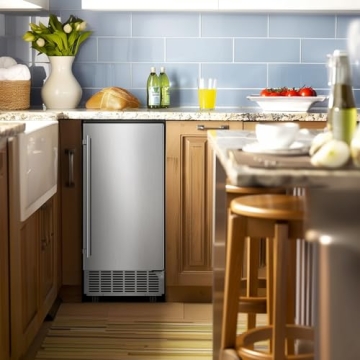 RAPSUAR Ice Maker - 95Lbs Daily Output & 35Lbs Bin