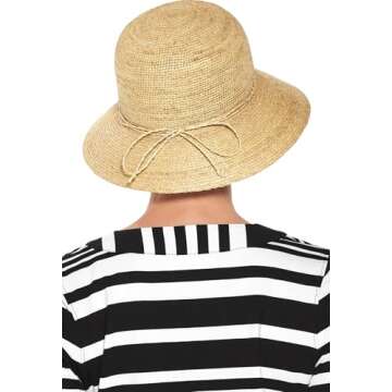Coolibar UPF 50+ Women's Carolina Summer Cloche - Sun Protective (One Size- Natural)