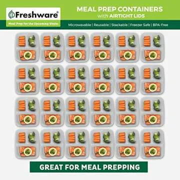 Freshware Meal Prep Containers with Lids, BPA Free 25 Pack