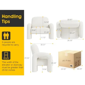 Dewhut Sherpa Accent Chair for Cozy Spaces