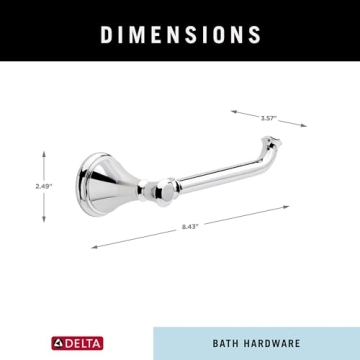 Delta Cassidy Toilet Paper Holder Modern Chrome Design