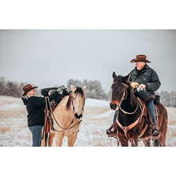 TrailMax Medium Horse Pommel Bags for your Western Saddle; Insulated Saddle Bags for Horses; Camera or Cellphone Saddle Bag; Secured W/Straps Around Pommel of Western or Endurance Saddles;BRN