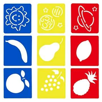 Juvale Drawing Stencils, Hollow Out Drawing Templates, Plastic Animal Stencils for Craft Projects (5.6 x 6 Inch) - 54 Pack