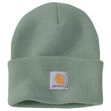 Carhartt Men's Knit Cuffed Beanie, Jade, OFA