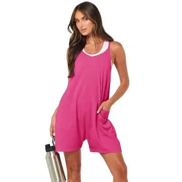 Stylish ANRABESS Summer Romper with Pockets for Women