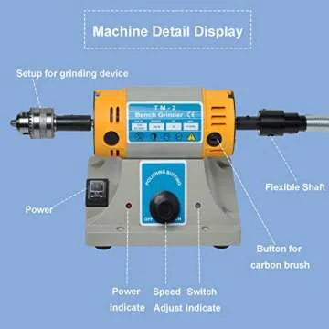 TM-2 Jewelry Polishing Buffer Machine - High Speed & Versatile