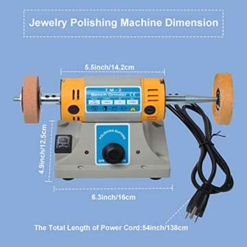TM-2 Jewelry Polishing Buffer Machine - High Speed & Versatile