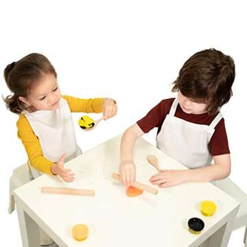 Twinklebelle Kids' Small Rolling Pins for Baking & Crafts