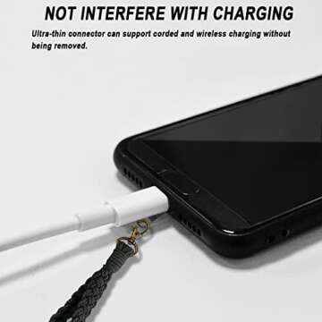 3 Pack Boho Macrame Phone Wrist Strap with 3 Pcs Phone Tether Tabs, Cell Phone Lanyard Bracelet Handmade Smartphone Wristlet Keychain with Universal Strap Keyring Holder Connector Patch for Women Men