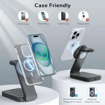 Eazpower 3 in 1 Foldable Wireless Charger for MagSafe