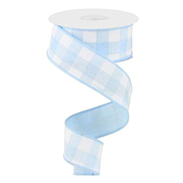 Plaid Check Wired Edge Ribbon - Elegant Crafting Essential