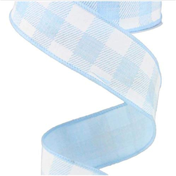 Plaid Check Wired Edge Ribbon - Elegant Crafting Essential