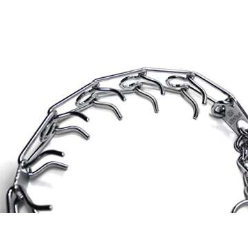 HS HERM. SPRENGER GERMANY Prong Dog Training Collar with Quick Release Buckle Ultra-Plus Chrome Plated Steel Pet Pinch Collar No-Pull Collar for Dogs Anti Pull Training Collar 3mm x 22in Medium