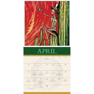 2025 Grateful Dead Wall Calendar 12x12" - Artwork by artist Mike DuBois