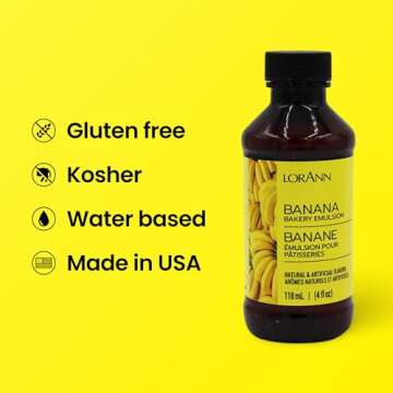 LorAnn Oils Banana Emulsion for Cakes, Cookies & Desserts