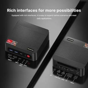 BOSGAME Mini Gaming PC AMD Ryzen 7 5825U with 32GB RAM