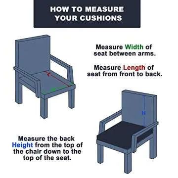 SewKer Outdoor/Indoor 24Lx24W Chair Cushion Set, All Weather Spring/Summer Deep Seat Patio Furniture Replacement Cushions Set(Back and seat) - Modern Grey