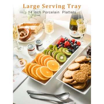 YHOSSEUN 3 Tier Serving Stand with Collapsible Design and Platters