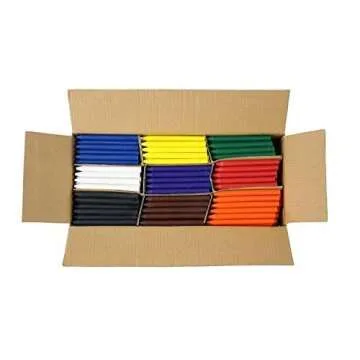 Craytastic! Bulk Unwrapped Crayons Case of 270 (9 colors, Wax) for Crafting, Parties, Kids | Paperless Crayons with No Paper Wrapper | Safety Tested Compliant with ASTM D-4236