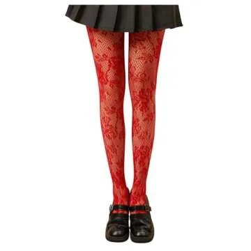 SHENHE High Waist Patterned Fishnet Tights for Women