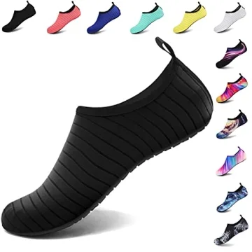 VIFUUR Unisex Water Sports Shoes Black - Size 4-5 W / 3-4 M
