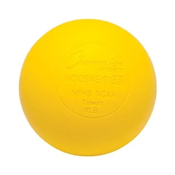 Champion Sports Lacrosse Balls: Official Size Sporting Goods Equipment for Professional, College & Grade School Games, Practices & Recreation - NCAA, NFHS and SEI Certified - Pack of 3 - Yellow