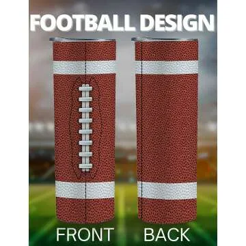Football Gifts Stainless Steel Tumblers for Teens