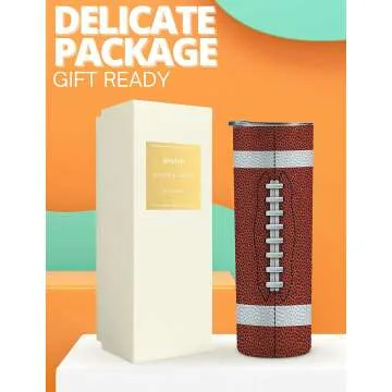 Football Gifts Stainless Steel Tumblers for Teens