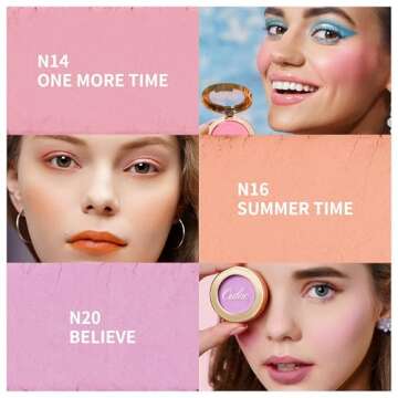 Oulac Baby Pink Blush Makeup| Highly Pigmented Cream Blush| Natural Matte Glow| Shape & Highlight Face| Cruelty-Free Vegan Blush | Pink Blush 4.8g