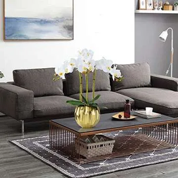 FagusHome 31" Faux Phalaenopsis Orchid Flowers Set