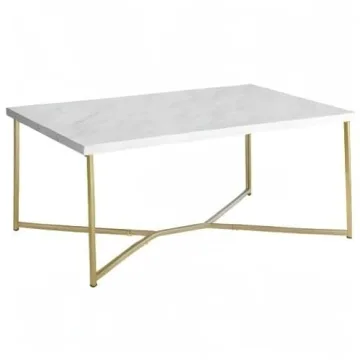 Walker Edison Marble Gold Coffee Table for Modern Living