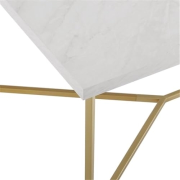 Walker Edison Marble Gold Coffee Table for Modern Living