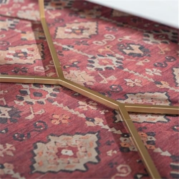 Walker Edison Marble Gold Coffee Table for Modern Living