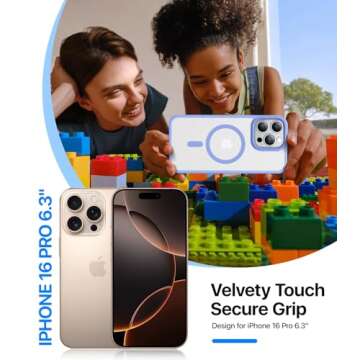 Shiiuou Strong Magnetic for iPhone 16 Pro Case, Skin-Friendly[Compatible with Magsafe] [Military-Grade Test Protection] Shockproof Slim Translucent Matte Cover for iPhone 16 Pro Phone Case, Navy Blue