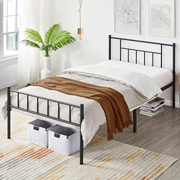 Stylish Yaheetech Twin Metal Bed Frame with Storage