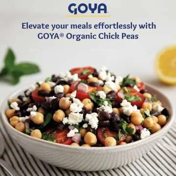 Goya Organic Chick Peas, Low Sodium, Pack of 8