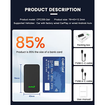 CarlinKit 5.0 Wireless CarPlay and Android Auto Adapter