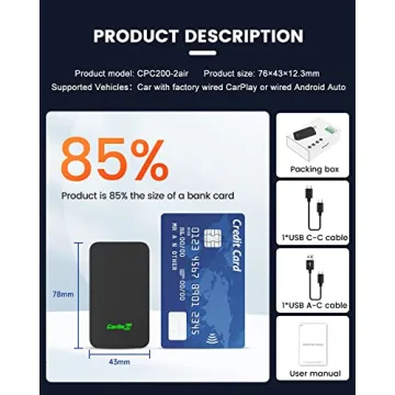 CarlinKit 5.0 Wireless CarPlay and Android Auto Adapter