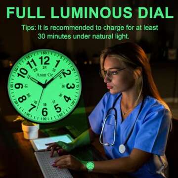Asan Ge Nurse Watch - Waterproof, Luminous, Easy to Read Dial