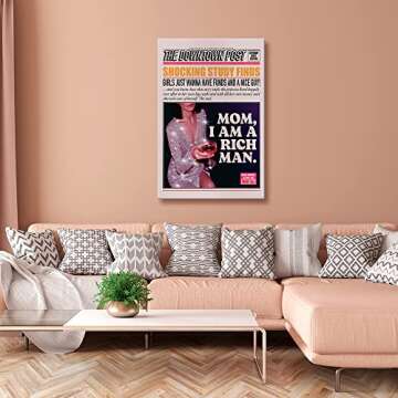 Vintage Funky Cocktail Poster Funny Quotes Canvas Wall Art