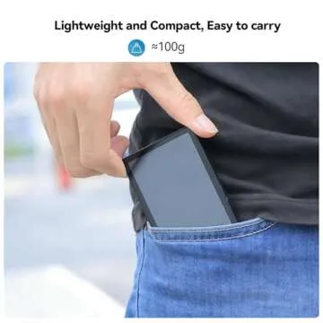 OmniMaster Phone Vlog Selfie Monitor Screen, Magnetic Phone Holder Clip Mount, Using Rear Camera for Selfie Vlog Live Stream TikTok, Instagram, YouTube, iPhone & Android Phone Compatible