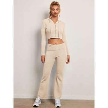LILLUSORY Trendy Two Piece Loungewear Set for Women