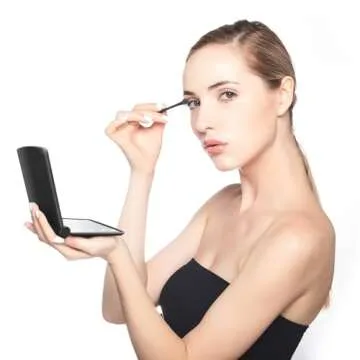 YUNYILAN Portable LED Makeup Mirror for On-The-Go Beauty
