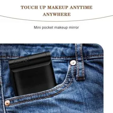 YUNYILAN Portable LED Makeup Mirror for On-The-Go Beauty