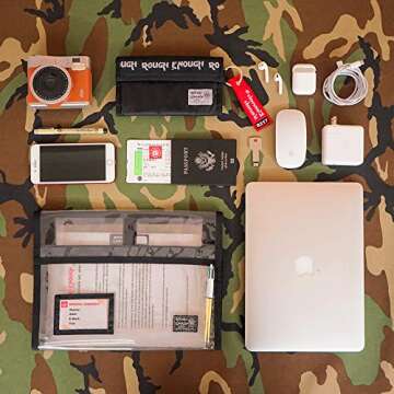 Rough Enough Clear Accordian File Organizer Document Expanding File Folders Case Bag for Filing Portable Accordion Important Document Magazine Holder A4 Paper Letter Manila