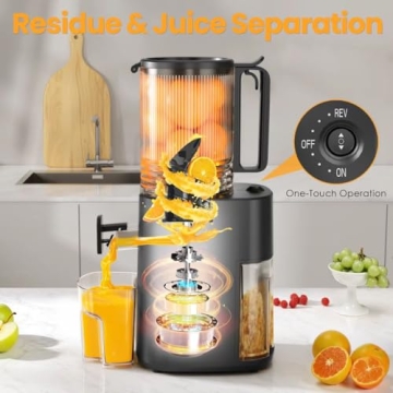 Cold Press Juicer with 5.5-Inch Wide Feed Chute