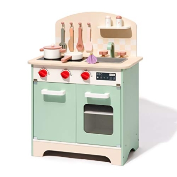 ROBUD Kids Wooden Kitchen Playset for Creative Play