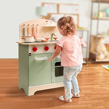 ROBUD Kids Wooden Kitchen Playset for Creative Play