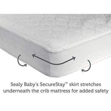 Sealy Waterproof Fitted Baby Crib Mattress Protector 52" x 28"